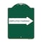 Signmission Employee Parking W/ Right Arrow, Green & White Aluminum Architectural Sign, 18" x 24", GW-1824-24398 A-DES-GW-1824-24398 - alternate 1